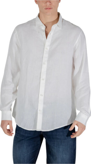 Armani Exchange Herre Skjorter Hvit M, Armani Exchange Herre Skjorter Hvit M,