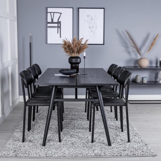 Venture Home Spisegruppe Venture Home Sleek med 6stk Polly Stoler GR23963