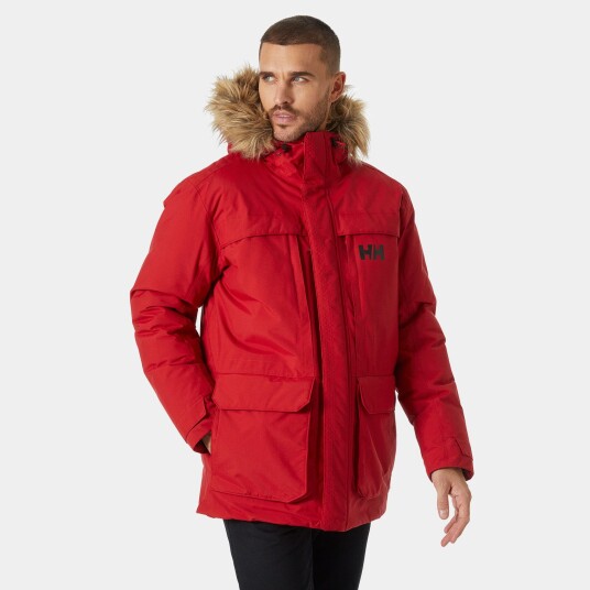 Helly Hansen Herre Nordsjo Komfortable Urban Vinter Parka Rød S