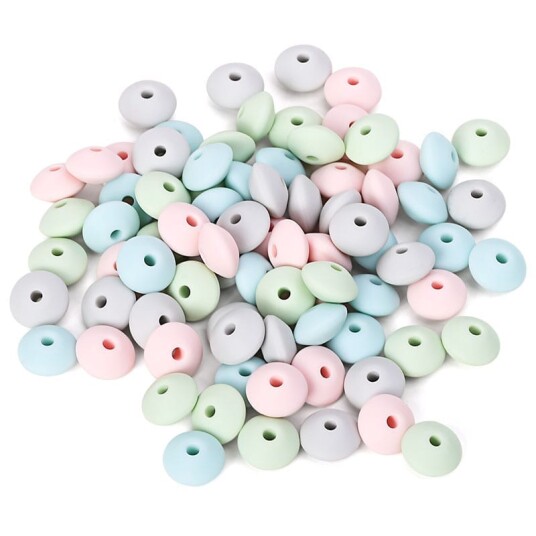 Babysjarm 5pk Silikonperler Linser 12mm