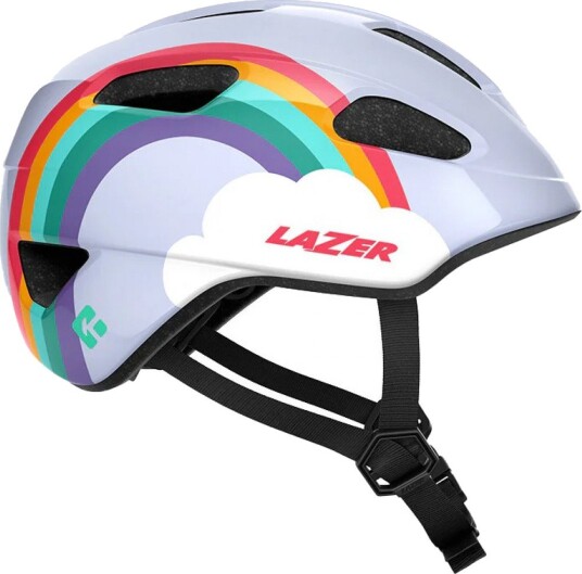 Lazer Pnut 2.0 kinetiCore sykkelhjelm str. 46-52 cm rainbow barn