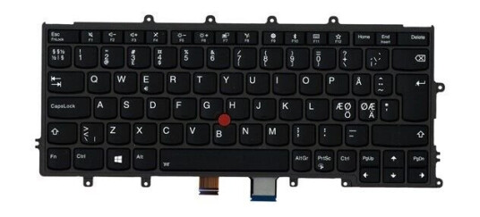 Lenovo Chicony - Brbart tastatur - til utskifting - Nordisk - Svart