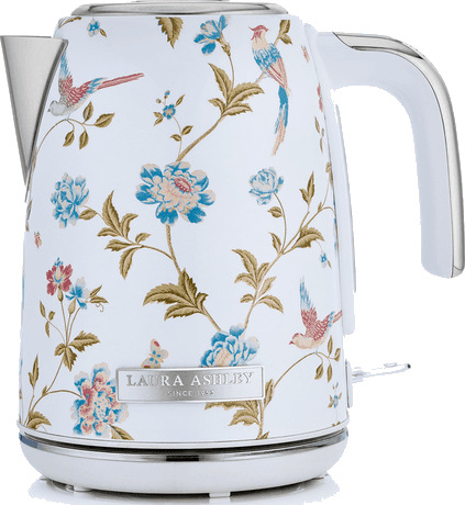 Laura Ashley Elveden Elektrisk Vannkoker 1,7L Hvit med Kalkfilter