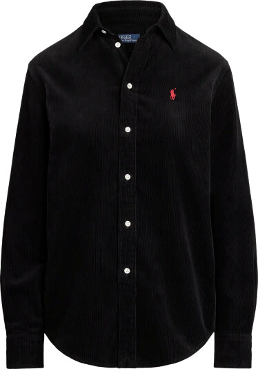 Polo Ralph Lauren Classic Fit Cotton Corduroy Shirt Black XS