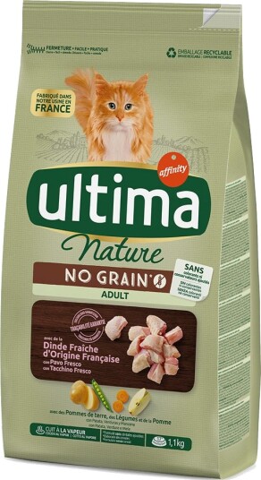 Affinity Ultima Tørrfôr Adult Ultima Cat Nature No Grain Kalkun 2 X 1.1 kg