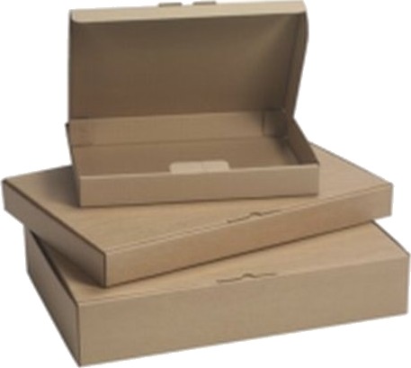 Postæske Indre Dim: 560 X 370 X 55 Mm 1 Lags,B Flute 3.000 Mm Fefco 0426 Brun Bundt A 25 Stk Pa 25 Stk.