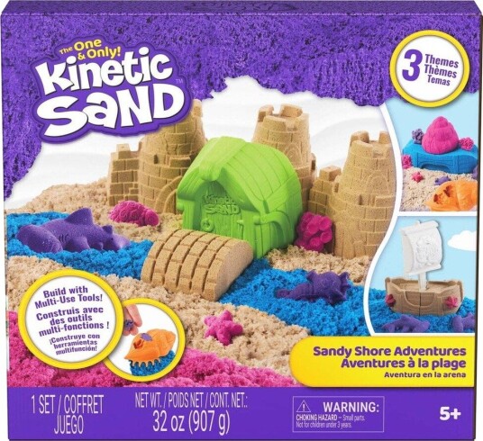 Kinetic Sand Kinetic Sand Sandy Shore Set Multi/patterned ONE SIZE Kinetic Sand Kinetic Sand Sandy Shore Set Multi/patterned ONE SIZE