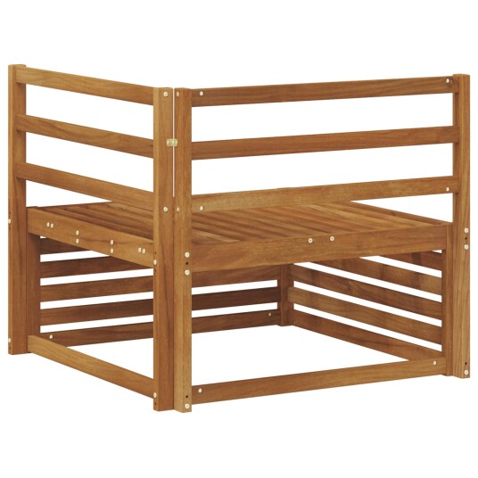  Utendørs Hjørnesofa Solid akasietre Naturlig 83 x 83 x 73 cm