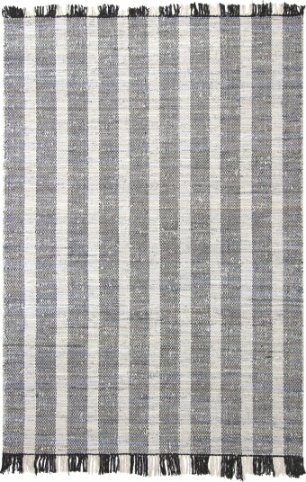 Denimteppe Ally svart/off white Størrelse: 200 x 290 cm
