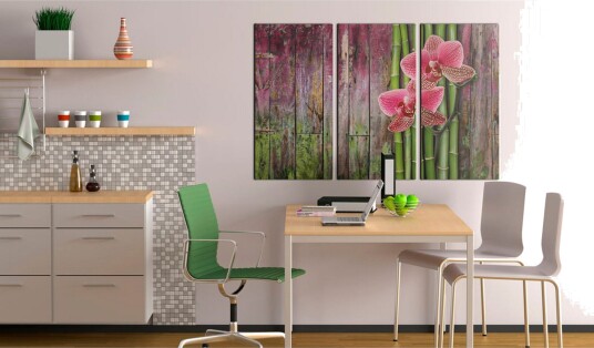 Tavle Flower And Bamboo 120X80 Artgeist sp. z o. o.