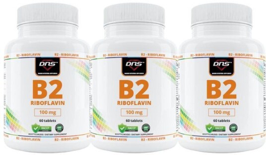 DNS 3 Pack B2 Riboflavin 100 Mg 3 X 60 Tabletter