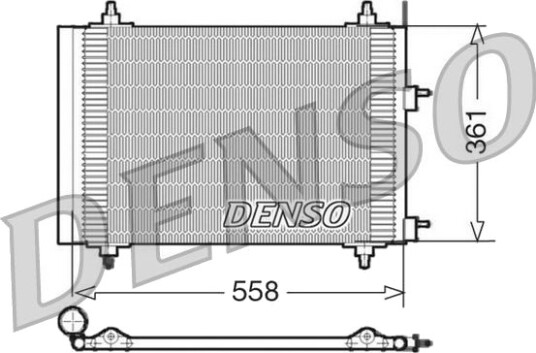 Kondensator, klimaanlegg DENSO DCN21015