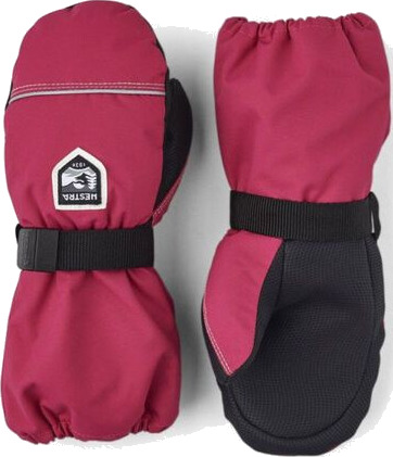 Hestra Wool Terry Mitt Junior Fuchsia 5