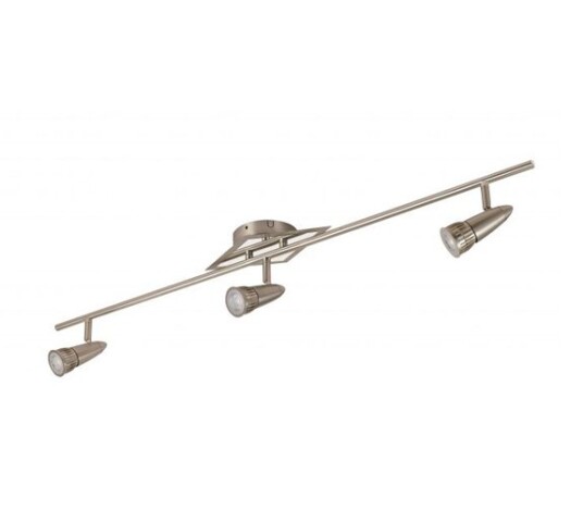 R-Line Bris Spotskinne 3x6W WarmDim Børstet Stål R-Line Bris Spotskinne 3x6W WarmDim Børstet Stål