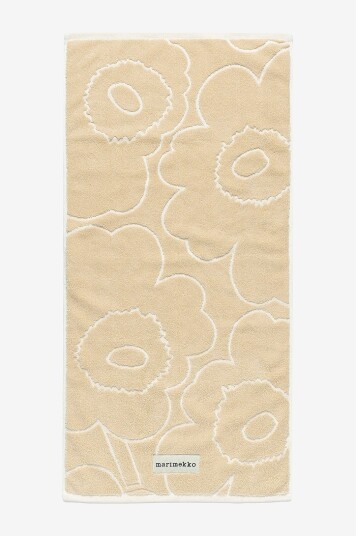 Marimekko - Håndkle Piirto Unikko 50X100 cm - Beige