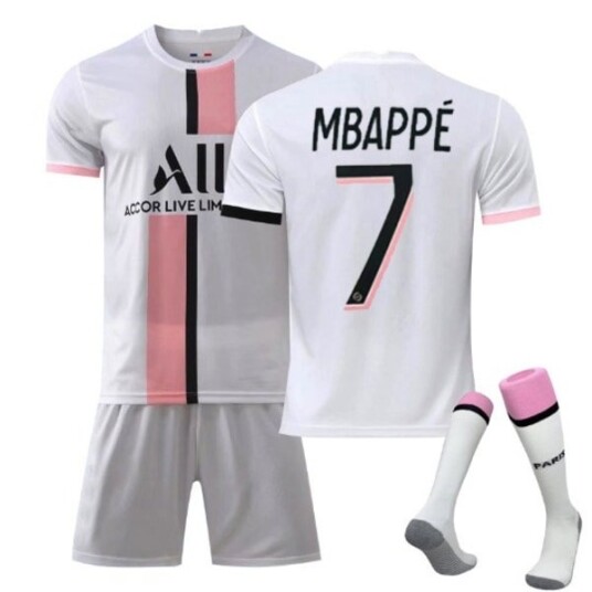 21/22 Paris Saint Germain Borte Fotballdrakt Barn Voksen Treningstrøye Nr. 7 MBAPPE No.7 MBAPPE M