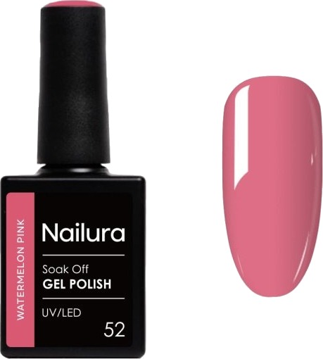 Nailura Gelpolish 52 – Watermelon Pink – 10 ml