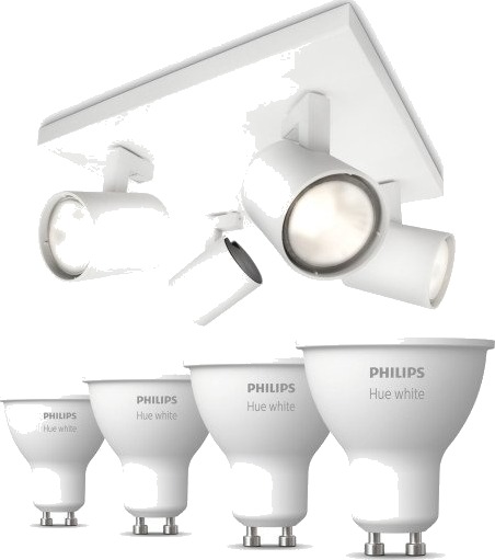 Philips Runner spotter i tak 4 spotter Hue White pærer