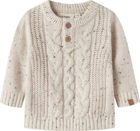 Lil"Atelier Nbmgalto Kai Ls Knit Lil TURTLEDOVE 56