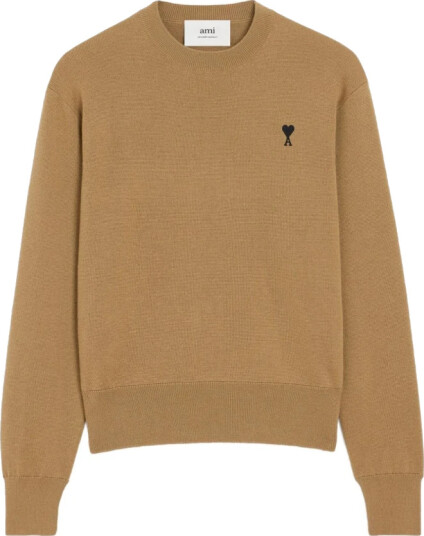 Ami Paris Herre Strikkevarer Brun XL,