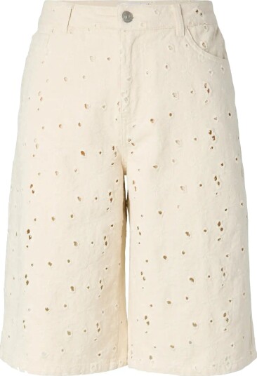 Pieces Pcella Mw Jorts Dnm D2D Cream L