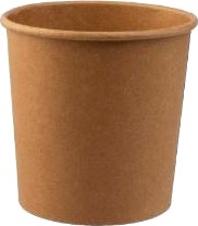 Papbæger Soup To Go 50 Cl 16 Oz Ø96x95 Mm Plast På Indersiden Brun,20 Ps X 25 Stk/Krt