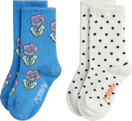 Mini Rodini Violas 2 Pack Socks Multi/patterned 13/15