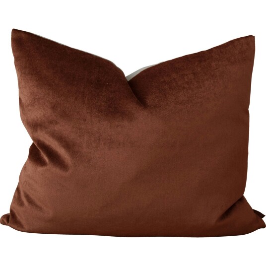 Mimou Focus Recycling Linen/Velvet Pute 50x60 cm Rustrød Mimou Focus Recycling Linen/Velvet Pute 50x60 cm Rustrød