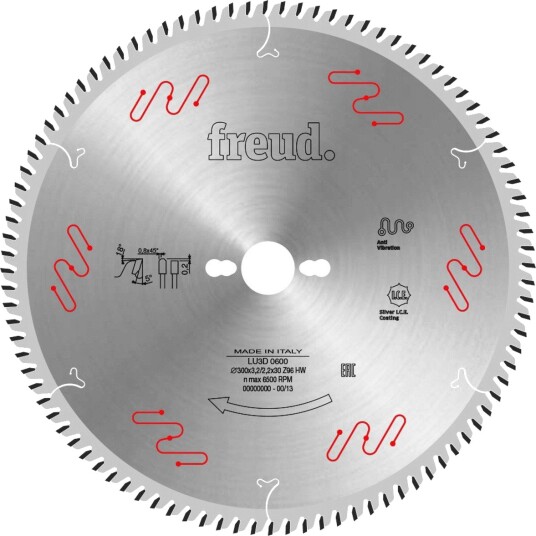Freud F03FS05093 Sirkelsagblad for melaminplater - 300x30mm, 96 tenner