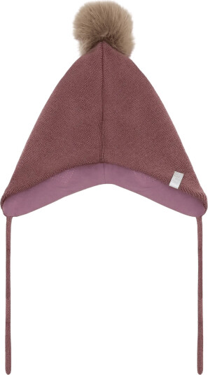 Minymo Hat W. Detachable Fake Fur Pink 48 Minymo Hat W. Detachable Fake Fur Pink 48