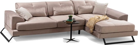 Jaraad Divansofa Venstre Beige/Svart Jaraad Divansofa Venstre Beige/Svart