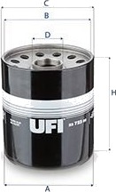 UFI 23.723.00 Oljefilter UFI 23.723.00 Oljefilter