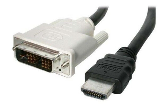 StarTech 3m HDMI til DVI-D Videokabel med Gullkontakter Svart StarTech 3m HDMI til DVI-D Videokabel med Gullkontakter Svart