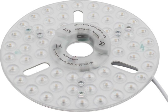 Ledlife 16cm / 24W dimbar LED innsats med linser   Flimmerfri erstatter G24 sirkelrør og kompaktrør   Dimbar : Dimbar Kulør : Nøytral
