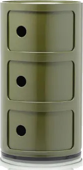 Kartell Componibili Classic Oppbevaring med 3 Rom Grønn Kartell Componibili Classic Oppbevaring med 3 Rom Grønn