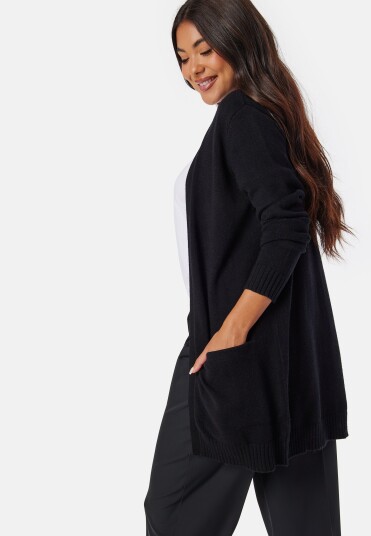Vila Viril Open L/S Knit Cardigan Noos Black XS Vila Viril Open L/S Knit Cardigan Noos Black XS