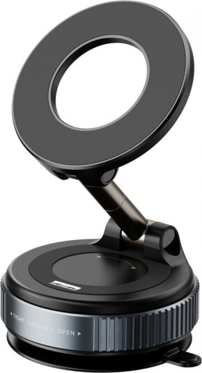 Maxmount Vakuum Telefonholder Med Magnetisk Ring Svart