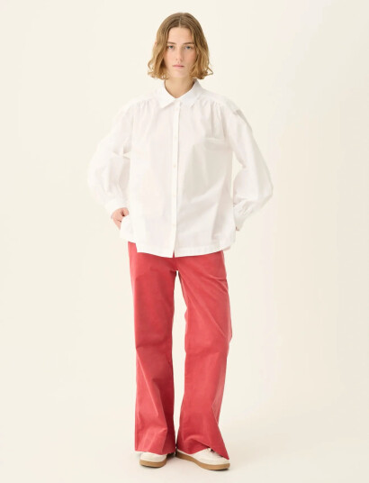 Rue de Tokyo Sloan Organic Garment Dyed Poplin - White - S Rue de Tokyo Sloan Organic Garment Dyed Poplin - White - S