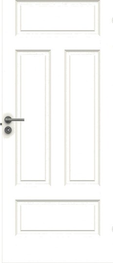 Swedoor Dørblad Style 04n 8x20 Malt I Klassisk Hvit Formpresset Swedoor