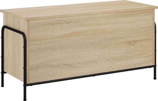 vidaXL Lagringsboks Sonoma eik 80 x 40 x 49,5 cm Konstruert tre
