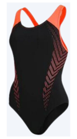 Speedo badedrakt til damer - Placement Laneback - Svart