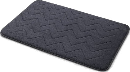 Hefe Mousse badematte, 50x80 cm, antrasitt
