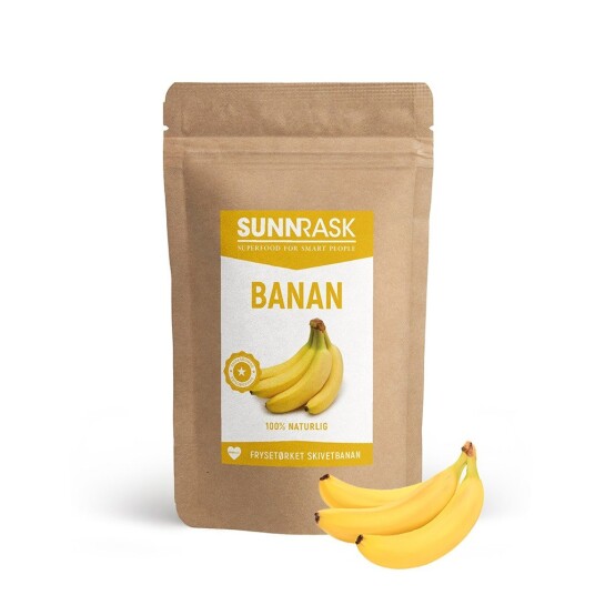 SunnRask - Frysetørket Bananbiter 40g
