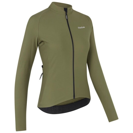 Gripgrab Women's PACR Thermal Long Sleeve Jersey Olive Green S Gripgrab Women's PACR Thermal Long Sleeve Jersey Olive Green S