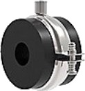 Isoglobal Rørbærer Rf 110X32 Inklusiv Galvaniseret Hd Bøjle M8/M10. Til Køl.