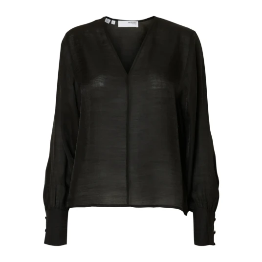 Selected Femme Dame Bluser & Skjorter Svart M,