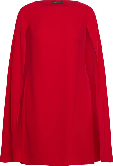 Lauren Ralph Lauren | Cape Georgette Cocktail Dress | 42
