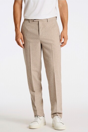 Lindbergh Dressbukser Flannel Wool Blend Formal Pant Grå