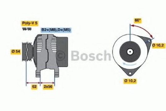 Dynamo BOSCH 0 986 041 240 Dynamo BOSCH 0 986 041 240