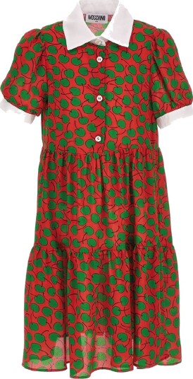 Moschino Kjole Rød/Grønn m. Slitasje Moschino 8 år 128 Kjole Moschino Kjole Rød/Grønn m. Slitasje Moschino 8 år 128 Kjole